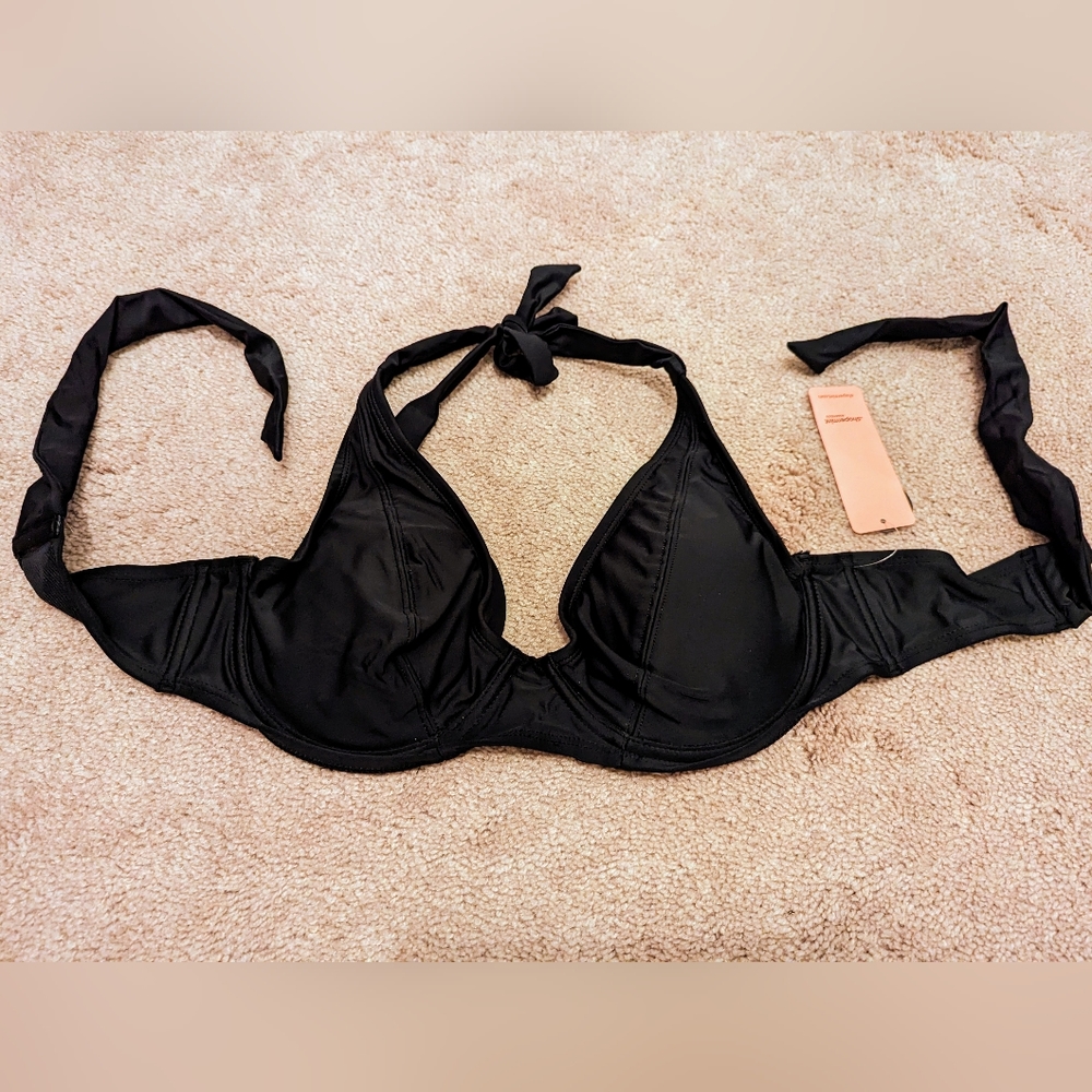 Shapermint Essentials Full Coverage Halter Bikini Top 👙🏖️